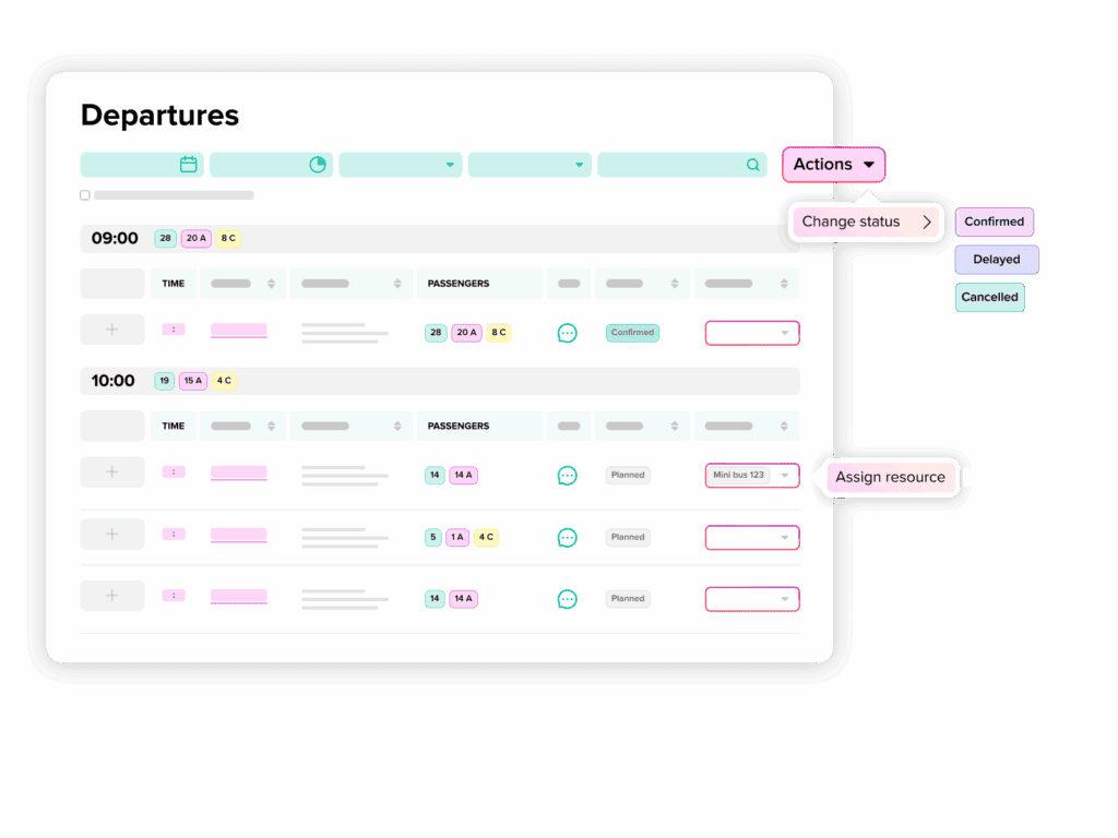 PaxFlow departure management