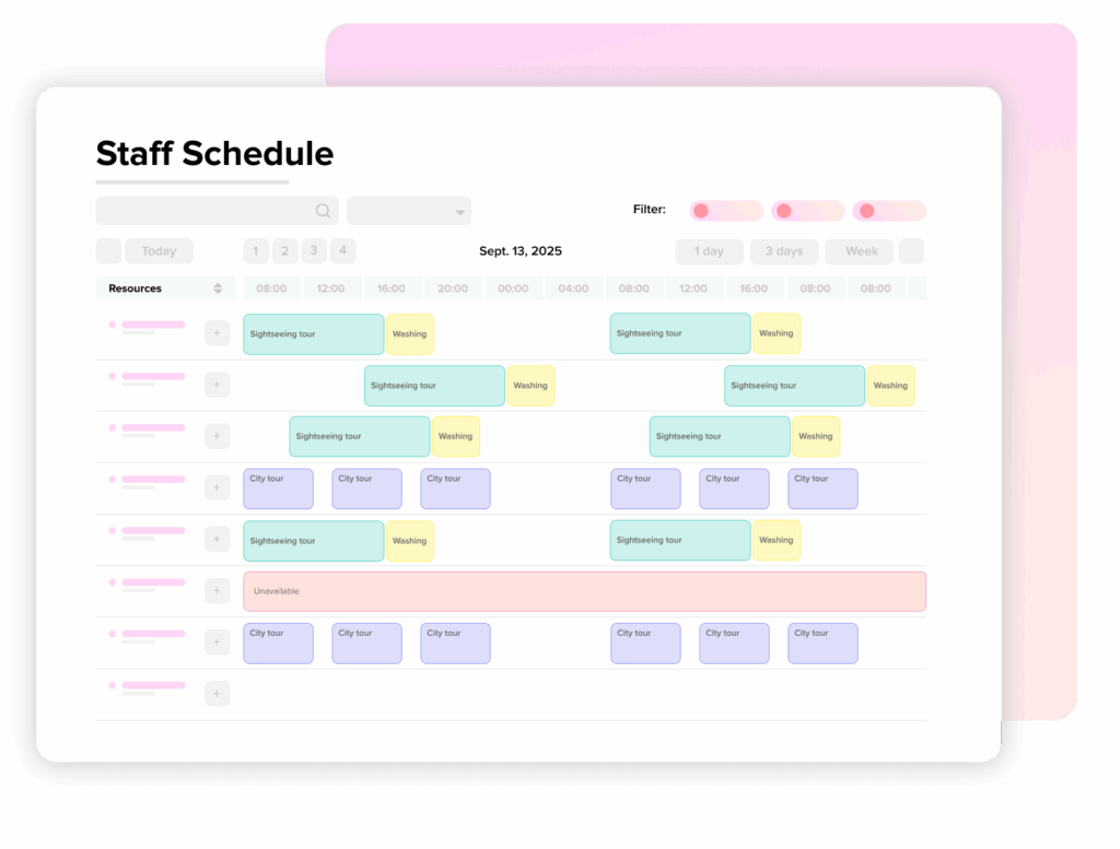 PaxFlow tour scheduling